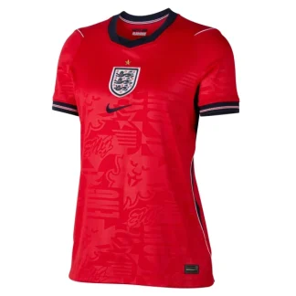 England VM 2026 Bortatröja Dam Röd Kortärmad Fotbollströja