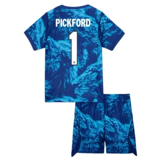England VM 2026 Målvaktströja Hemma Barn – Jordan Pickford #1 Fotbollströja Kortärmad