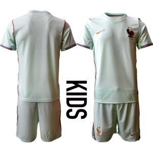 Frankrike Bortaställ VM 2026 Barn – Fotbollsset Tröja & Shorts