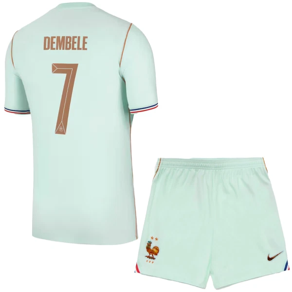 Frankrike Bortaställ VM 2026 Barn – Ousmane Dembélé #7 Fotbollströja 1 Frankrike Bortaställ VM 2026 Barn – Ousmane Dembélé #7 Fotbollströja