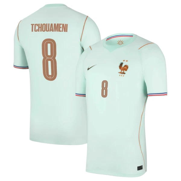 Frankrike Bortatröja VM 2026 Herr – Aurélien Tchouaméni #8 Fotbollströja 4 Frankrike Bortatröja VM 2026 Herr – Aurélien Tchouaméni #8 Fotbollströja