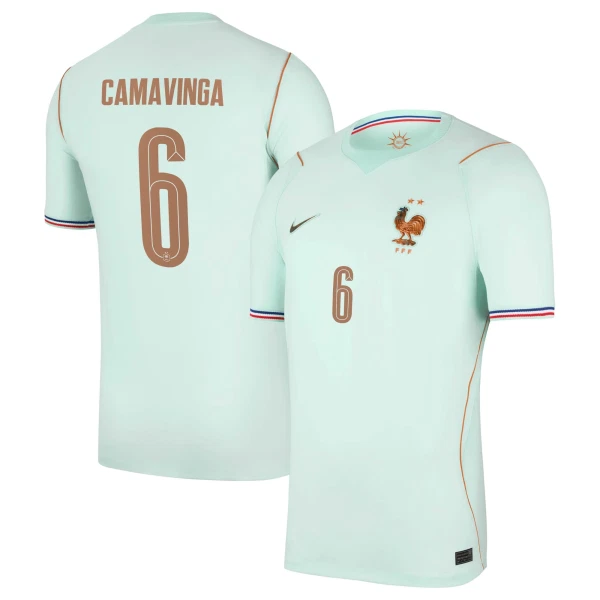 Frankrike Bortatröja VM 2026 Herr – Eduardo Camavinga #6 Fotbollströja