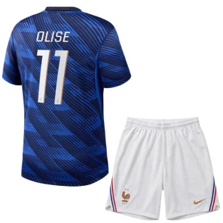 Frankrike Hemmaställ VM 2026 Barn – Michael Olise #11 Fotbollströja