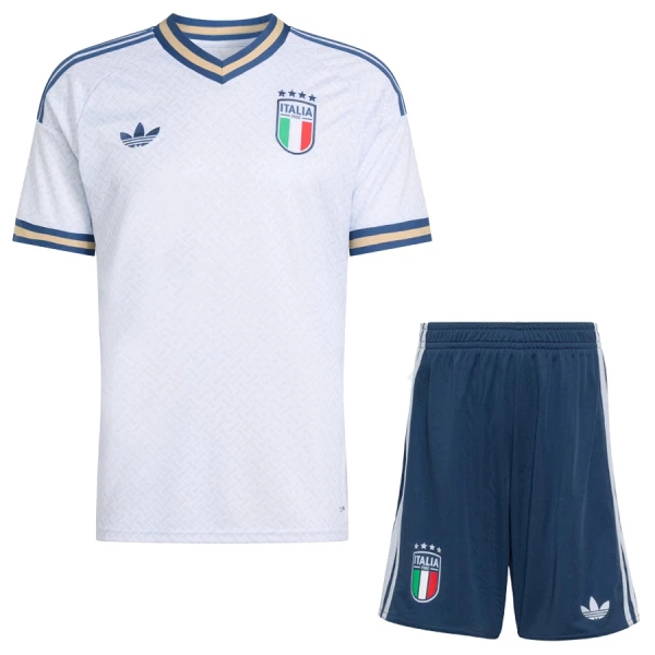 Italien Bortaställ VM 2026 Barn Kortärmad Fotbollströja + Shorts