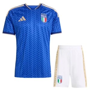 Italien Hemmaställ VM 2026 Barn Kortärmad Fotbollströja + Shorts