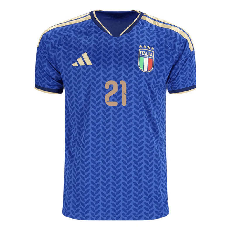 Italien Hemmatröja VM 2026 Herr – Alessandro Bastoni #21 Fotbollströja