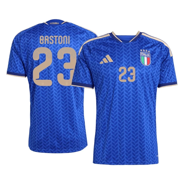 Italien Hemmatröja VM 2026 Herr – Alessandro Bastoni #23 Blå Fotbollströja