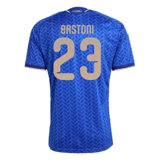 Italien Hemmatröja VM 2026 Herr – Alessandro Bastoni #23 Blå Fotbollströja