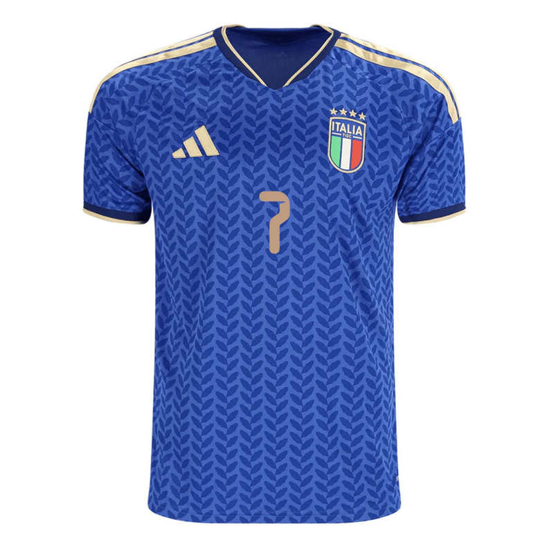 Italien Hemmatröja VM 2026 Herr – Matteo Politano #7 Fotbollströja