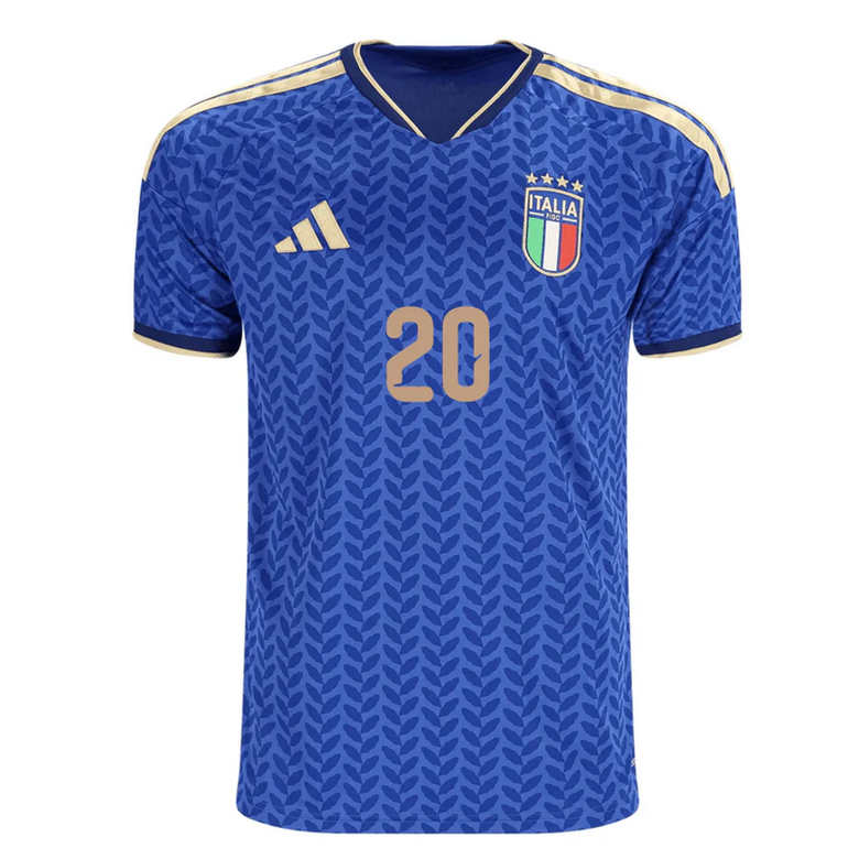 Italien Hemmatröja VM 2026 Herr – Mattia Zaccagni #20 Fotbollströja
