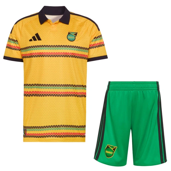 Jamaica Hemmaställ VM 2026 Barn Kortärmad Fotbollströja + Shorts 1 Jamaica Hemmaställ VM 2026 Barn Kortärmad Fotbollströja + Shorts