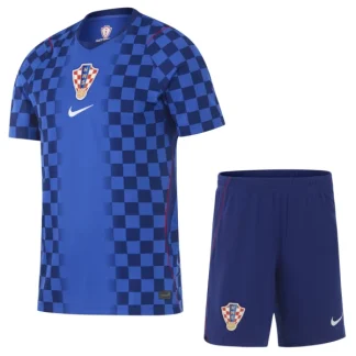 Kroatien Bortaställ VM 2026 Barn Kortärmad Fotbollströja + Shorts