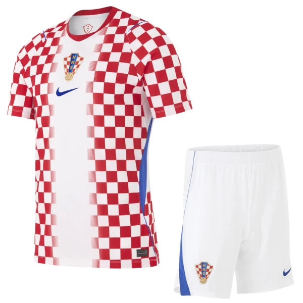 Kroatien Hemmaställ VM 2026 Barn Kortärmad Fotbollströja + Shorts 1 Kroatien Hemmaställ VM 2026 Barn Kortärmad Fotbollströja + Shorts