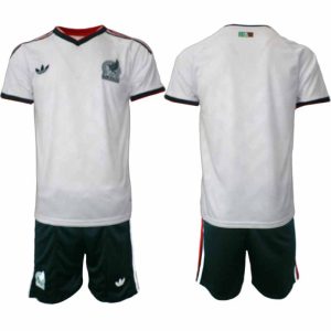 Mexiko Bortaställ VM 2026 Herr Kortärmad Fotbollströja + Shorts