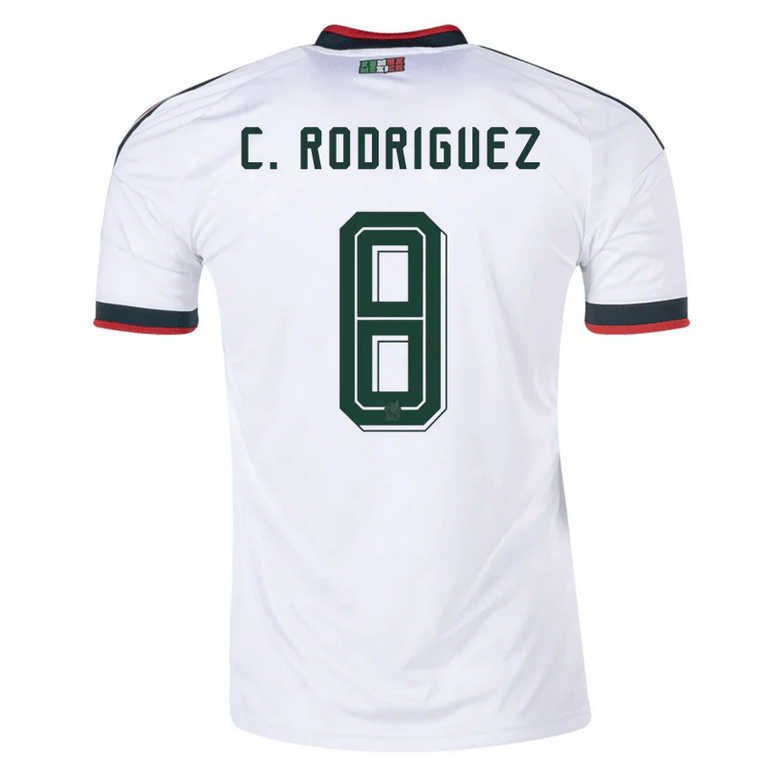 Mexiko Bortatröja VM 2026 Herr – Carlos Rodríguez #8 Fotbollströja 2 Mexiko Bortatröja VM 2026 Herr – Carlos Rodríguez #8 Fotbollströja