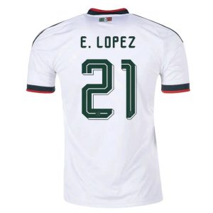 Mexiko Bortatröja VM 2026 Herr – Everardo López #21 Fotbollströja