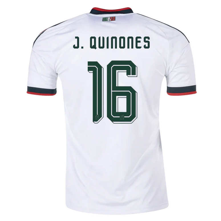 Mexiko Bortatröja VM 2026 Herr – Julián Quiñones #16 Fotbollströja 1 Mexiko Bortatröja VM 2026 Herr – Julián Quiñones #16 Fotbollströja