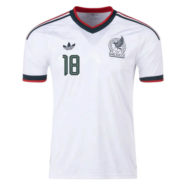 Mexiko Bortatröja VM 2026 Herr – Luis Chávez #18 Fotbollströja 2 Mexiko Bortatröja VM 2026 Herr – Luis Chávez #18 Fotbollströja