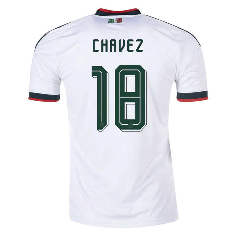 Mexiko Bortatröja VM 2026 Herr – Luis Chávez #18 Fotbollströja 1 Mexiko Bortatröja VM 2026 Herr – Luis Chávez #18 Fotbollströja
