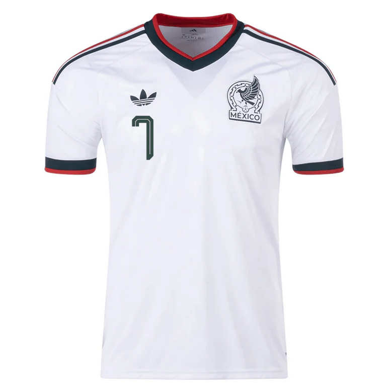 Mexiko Bortatröja VM 2026 Herr – Luis Romo #7 Fotbollströja 2 Mexiko Bortatröja VM 2026 Herr – Luis Romo #7 Fotbollströja