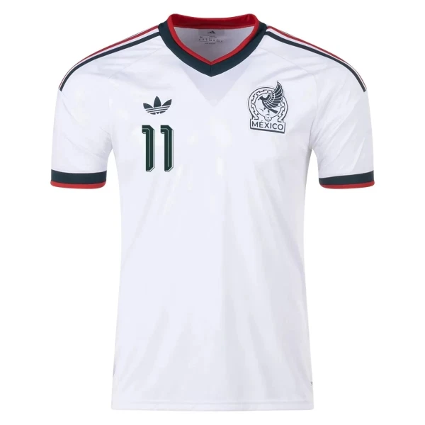 Mexiko Bortatröja VM 2026 Herr – Santiago Giménez #11 Landslagströja 2 Mexiko Bortatröja VM 2026 Herr – Santiago Giménez #11 Landslagströja