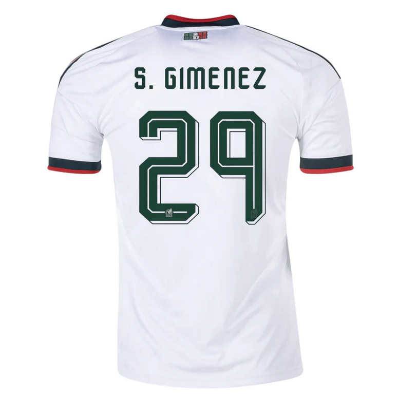 Mexiko Bortatröja VM 2026 Herr – Santiago Giménez #29 Fotbollströja