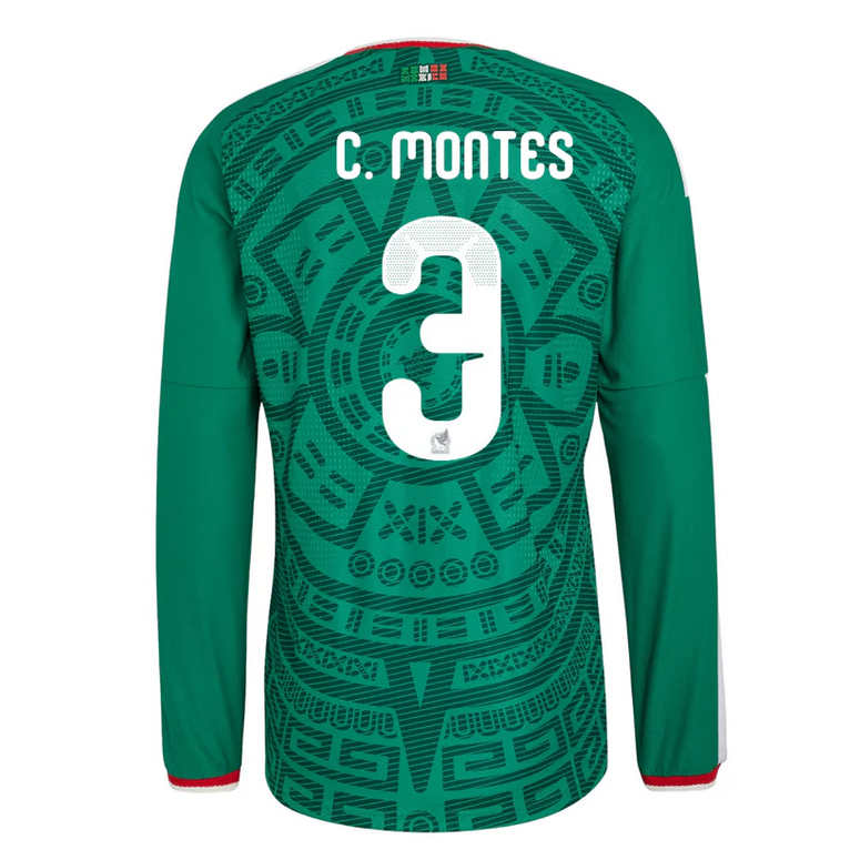 Mexiko Hemmatröja VM 2026 César Montes #3 Herr Långärmad Fotbollströja 1 Mexiko Hemmatröja VM 2026 César Montes #3 Herr Långärmad Fotbollströja