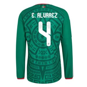 Mexiko Hemmatröja VM 2026 Edson Álvarez #4 Herr Långärmad Fotbollströja