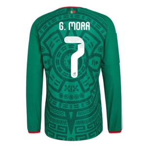 Mexiko Hemmatröja VM 2026 Gilberto Mora #7 Herr Långärmad Fotbollströja