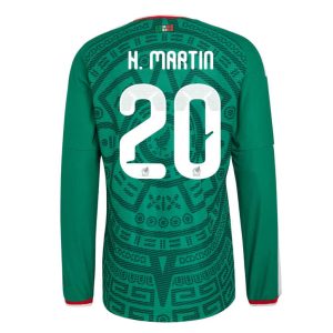Mexiko Hemmatröja VM 2026 Henry Martín #20 Herr Långärmad Fotbollströja