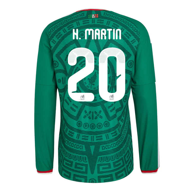 Mexiko Hemmatröja VM 2026 Henry Martín #20 Herr Långärmad Fotbollströja