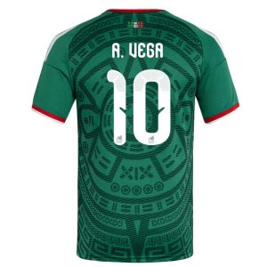 Mexiko Hemmatröja VM 2026 Herr – Alexis Vega #10 Fotbollströja