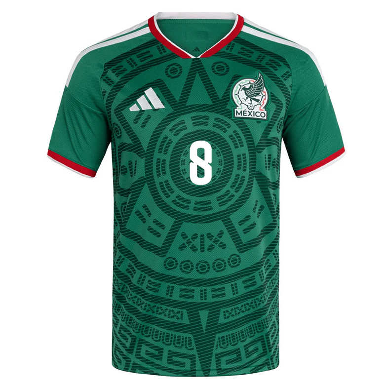 Mexiko Hemmatröja VM 2026 Herr – Carlos Rodríguez #8 Fotbollströja Mexiko Hemmatröja VM 2026 Herr – Carlos Rodríguez #8 Fotbollströja