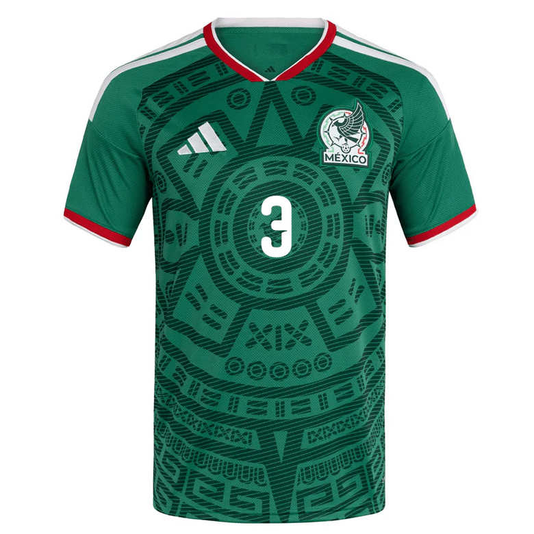 Mexiko Hemmatröja VM 2026 Herr – César Montes #3 Fotbollströja 2 Mexiko Hemmatröja VM 2026 Herr – César Montes #3 Fotbollströja