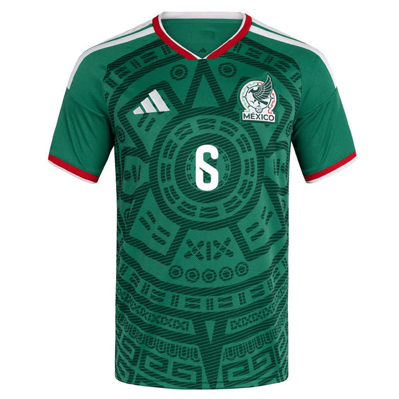 Mexiko Hemmatröja VM 2026 Herr – Gerardo Arteaga #6 Fotbollströja 2 Mexiko Hemmatröja VM 2026 Herr – Gerardo Arteaga #6 Fotbollströja