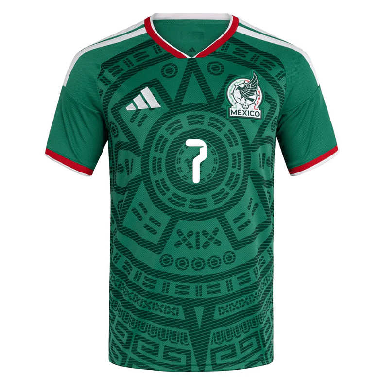 Mexiko Hemmatröja VM 2026 Herr – Gilberto Mora #7 Fotbollströja 2 Mexiko Hemmatröja VM 2026 Herr – Gilberto Mora #7 Fotbollströja