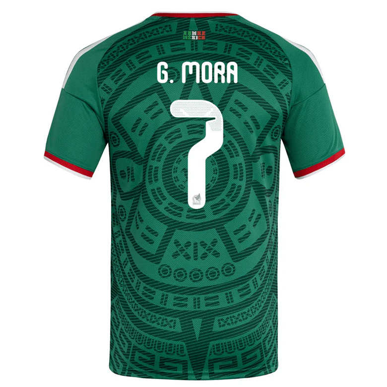 Mexiko Hemmatröja VM 2026 Herr – Gilberto Mora #7 Fotbollströja 1 Mexiko Hemmatröja VM 2026 Herr – Gilberto Mora #7 Fotbollströja