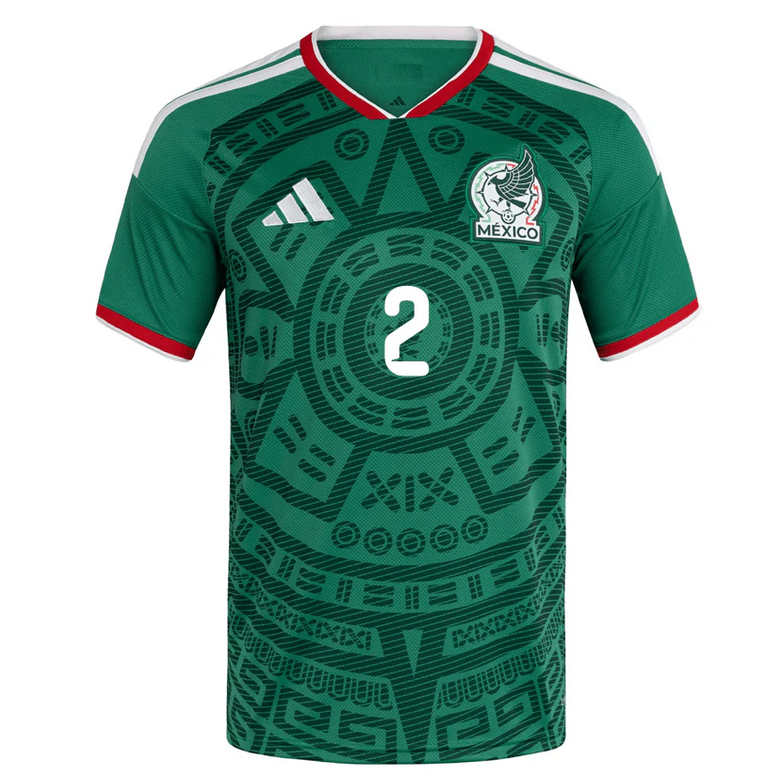 Mexiko Hemmatröja VM 2026 Herr – Israel Reyes #2 Fotbollströja