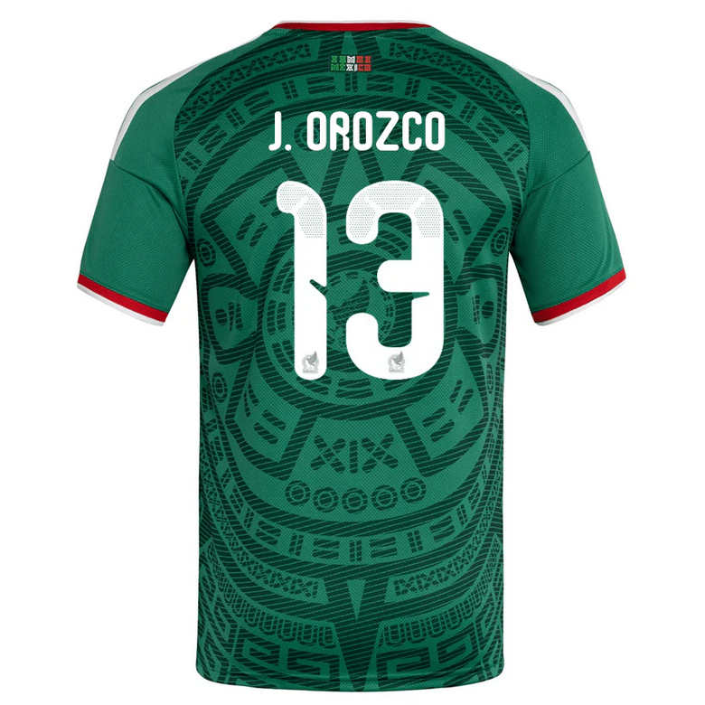 Mexiko Hemmatröja VM 2026 Herr – Jesús Orozco #13 Fotbollströja 1 Mexiko Hemmatröja VM 2026 Herr – Jesús Orozco #13 Fotbollströja
