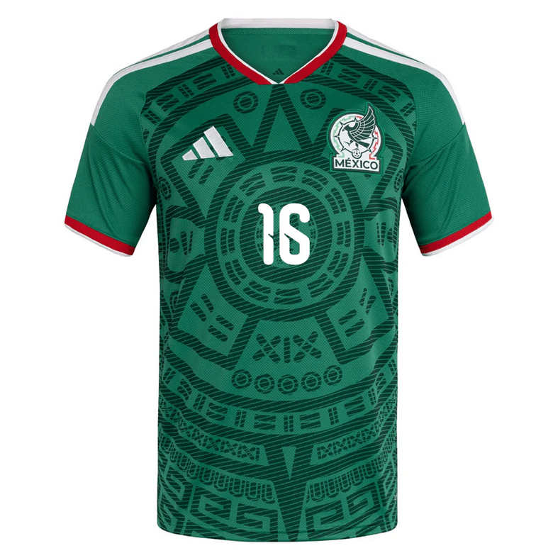 Mexiko Hemmatröja VM 2026 Herr – Jordi Cortizo #16 Fotbollströja 2 Mexiko Hemmatröja VM 2026 Herr – Jordi Cortizo #16 Fotbollströja