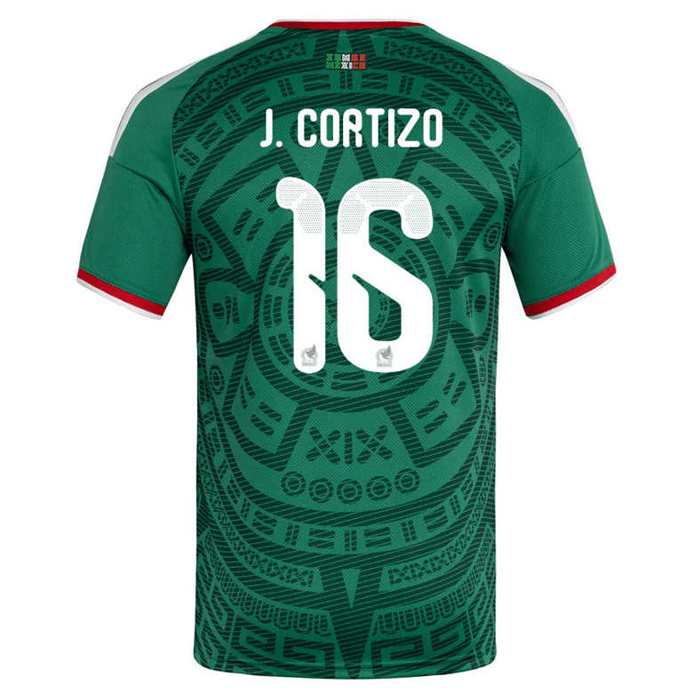 Mexiko Hemmatröja VM 2026 Herr – Jordi Cortizo #16 Fotbollströja 1 Mexiko Hemmatröja VM 2026 Herr – Jordi Cortizo #16 Fotbollströja