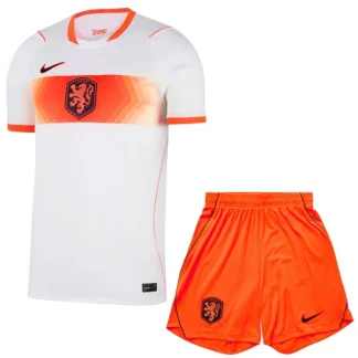 Nederländerna Bortaställ VM 2026 Barn – Fotbollströja & Shorts