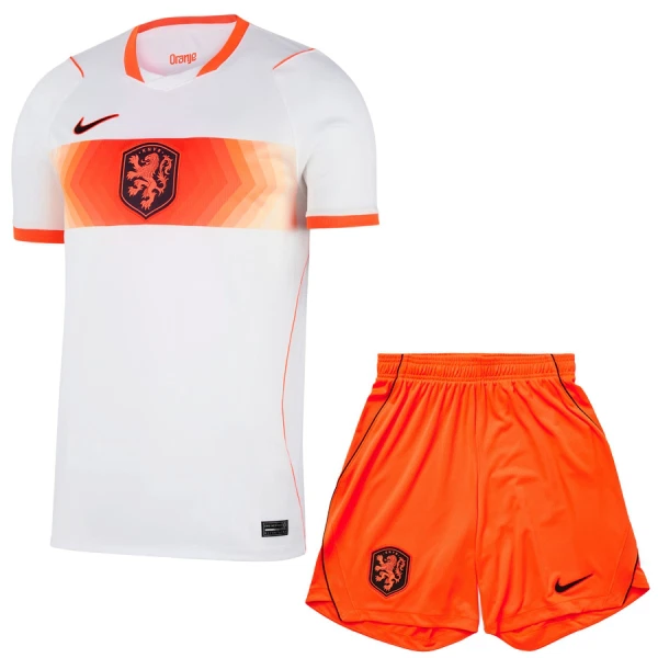 Nederländerna Bortaställ VM 2026 Barn – Fotbollströja & Shorts