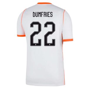 Nederländerna Bortatröja VM 2026 Herr – Denzel Dumfries #22 Fotbollströja