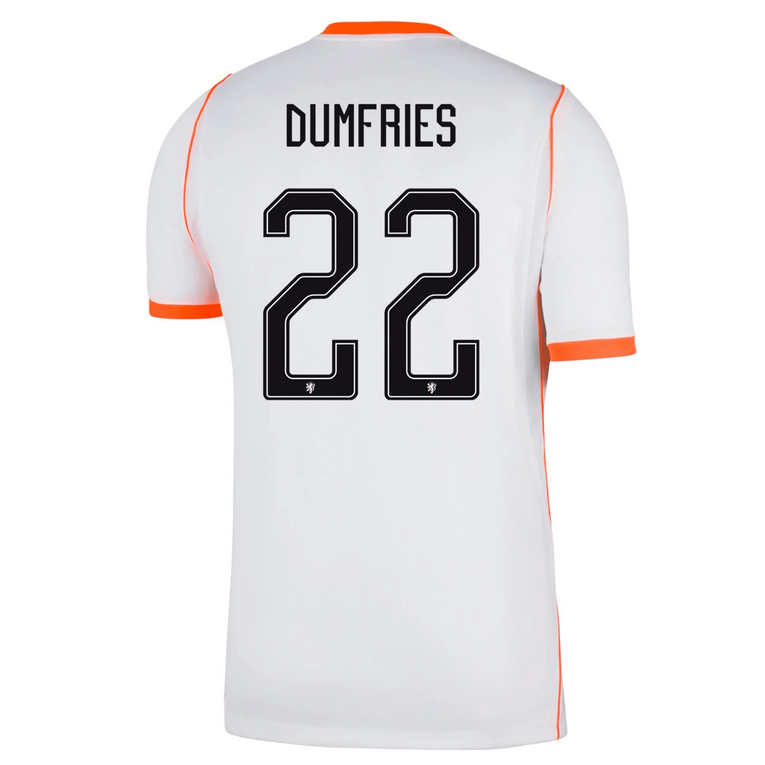 Nederländerna Bortatröja VM 2026 Herr – Denzel Dumfries #22 Fotbollströja Nederländerna Bortatröja VM 2026 Herr – Denzel Dumfries #22 Fotbollströja