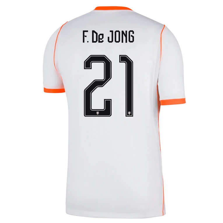 Nederländerna Bortatröja VM 2026 Herr – Frenkie de Jong #21 Landslagströja 1 Nederländerna Bortatröja VM 2026 Herr – Frenkie de Jong #21 Fotbollströja