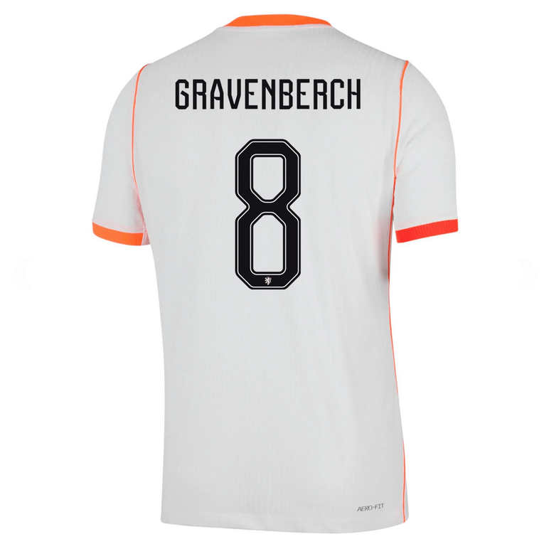 Nederländerna Bortatröja VM 2026 Herr – Ryan Gravenberch #8 Fotbollströja