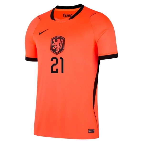 Nederländerna Hemmatröja VM 2026 Herr – Frenkie de Jong #21 Landslagströja