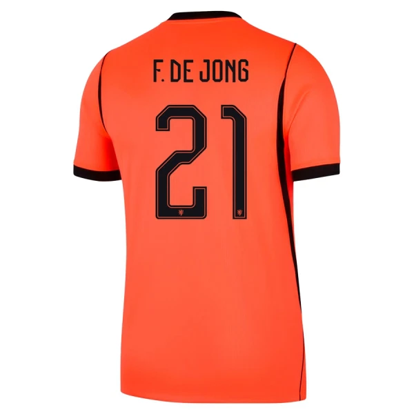Nederländerna Hemmatröja VM 2026 Herr – Frenkie de Jong #21 Landslagströja