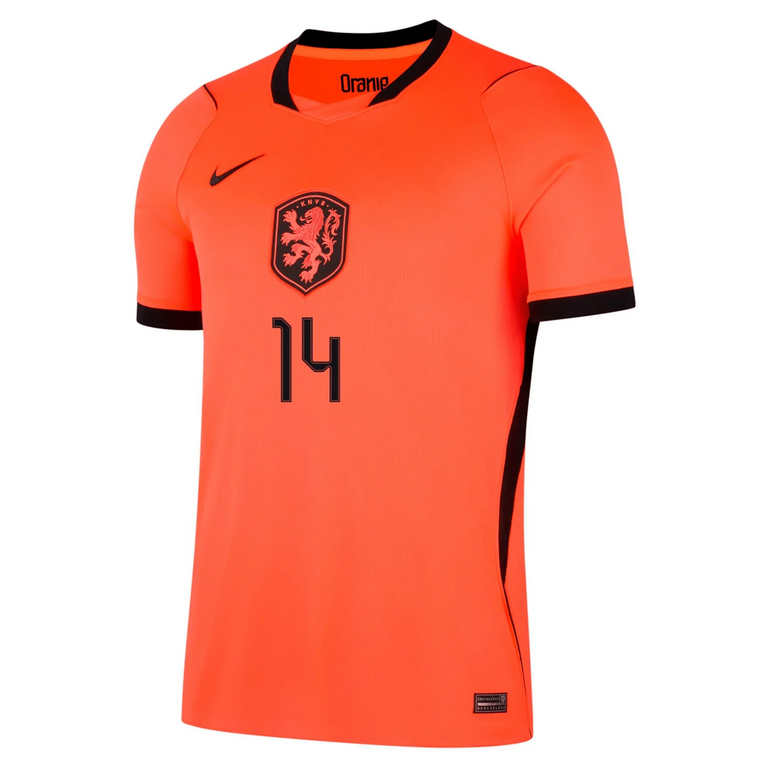Nederländerna Hemmatröja VM 2026 Herr – Tijjani Reijnders #14 Landslagströja 2 Nederländerna Hemmatröja VM 2026 Herr – Tijjani Reijnders #14 Fotbollströja